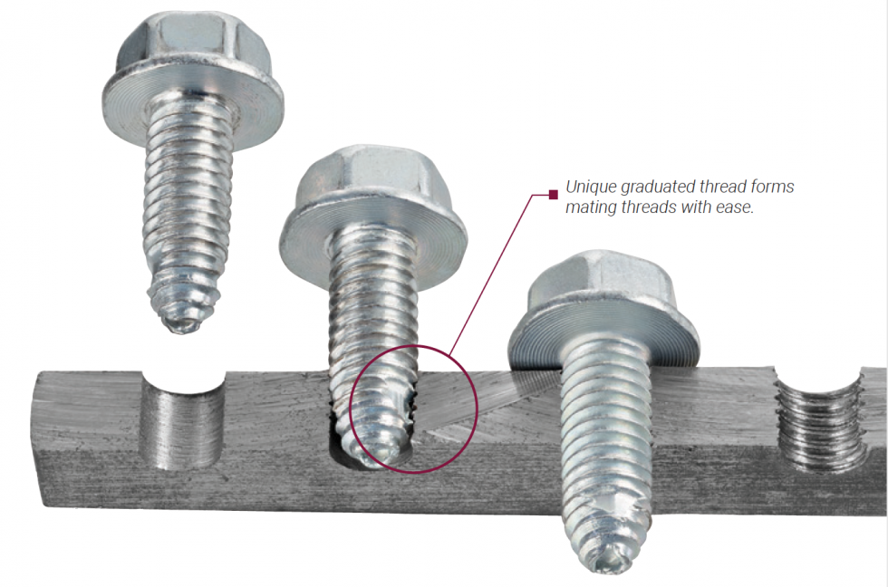Taper Thread Relief Tap/R® Fasteners - ITW Shakeproof Industrial Products